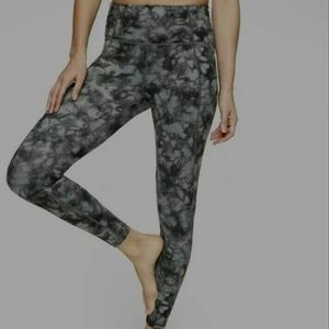 Athleta salutation tie dye leggings